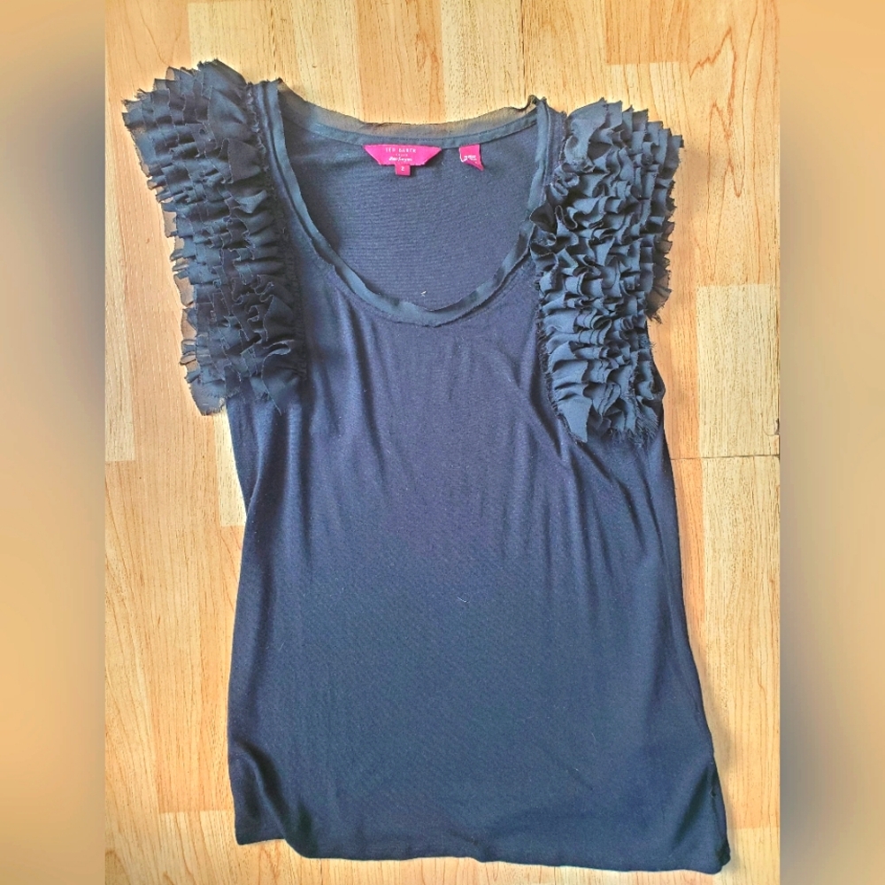 Ruffle Sleeve Ted Baker Top